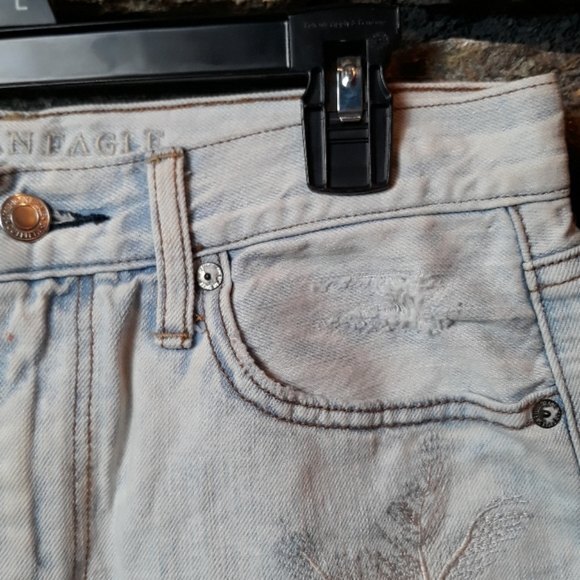 American Eagle Outfitters factory distress summer shorts sz 6 - Picture 3 of 9